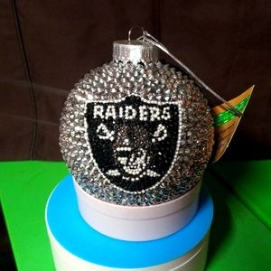 Brand new handmade Oakland Raiders football team ornament